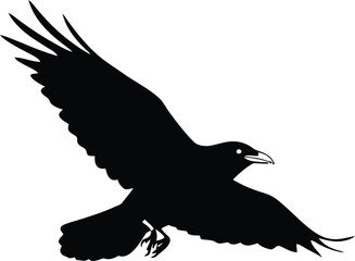 Minimalist Crow Vector