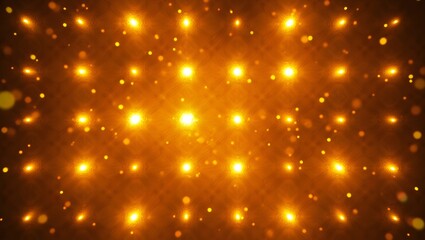 Golden lights background abstract glowing particles bokeh effect design