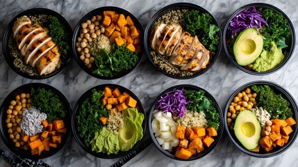 Healthy Meal Prep Containers: Balanced Diet Food Prep