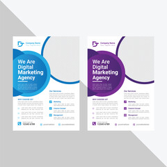 Corporate business flyer and professional business flyer template