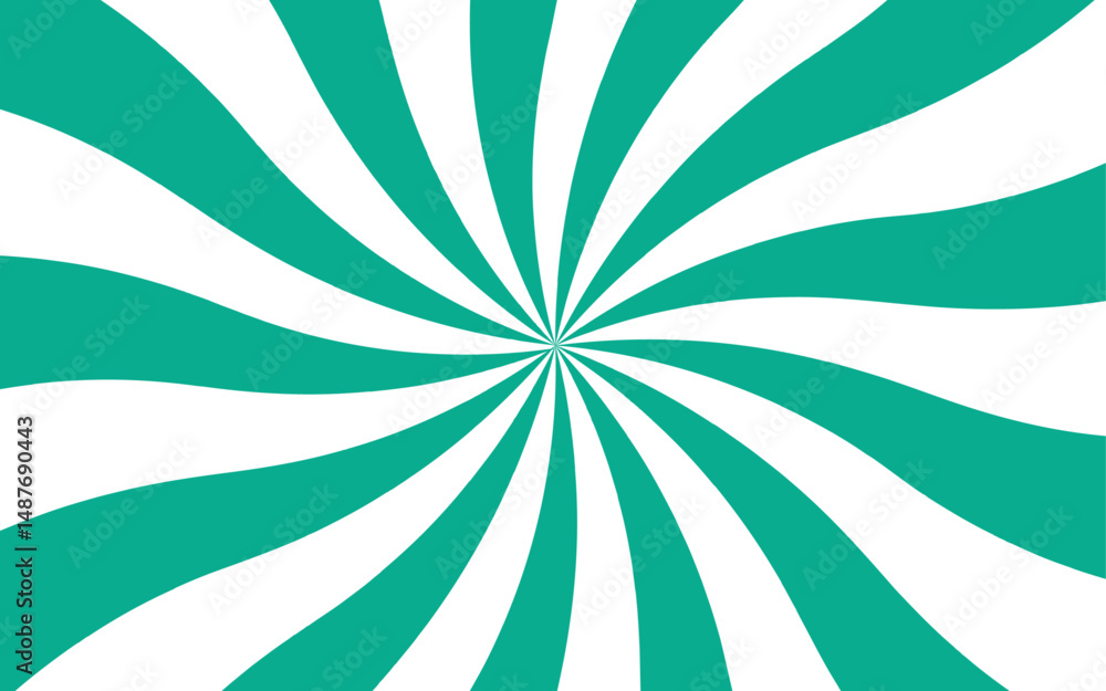Poster abstract vivid, hypnotic background with a central radial burst design. orange and white wavy rays. 