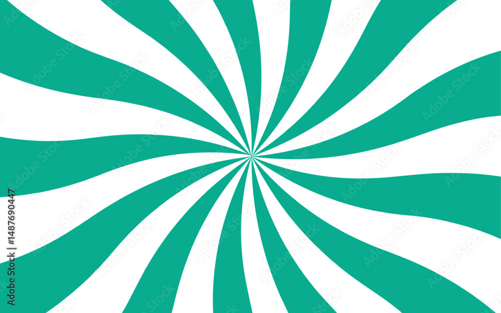 Poster abstract vivid, hypnotic background with a central radial burst design. orange and white wavy rays. 