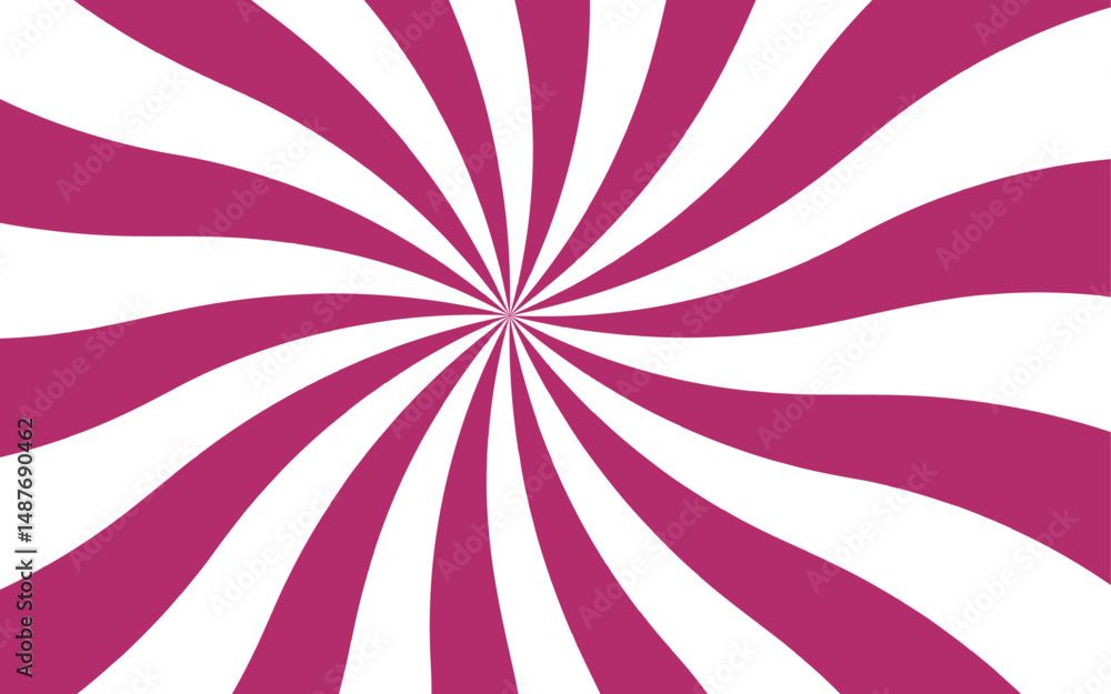 Poster abstract vivid, hypnotic background with a central radial burst design. orange and white wavy rays. 