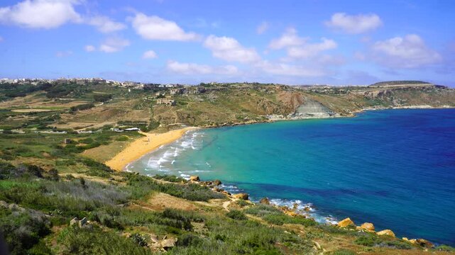 Ramla bay in Malta