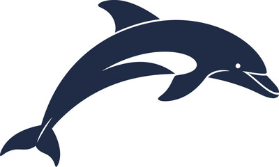 Minimalist Dolphin Jump