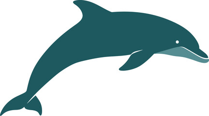 Minimalist Dolphin Jump
