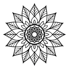Elegant Floral Mandala Design