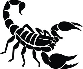 Minimalist Scorpion Vector Design