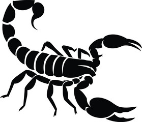 Minimalist Scorpion Vector Design