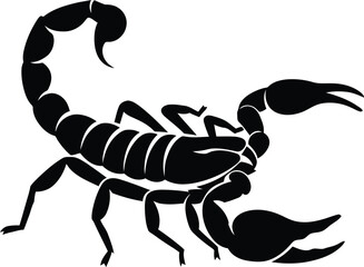 Minimalist Scorpion Vector Design