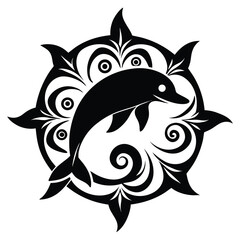 Dolphin Mandala Design
