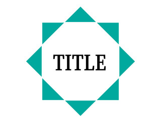 タイトルのフレーム