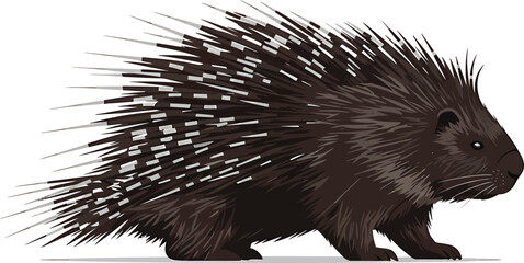 Minimalist Vector Porcupine