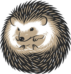 Minimalist Hedgehog Vector