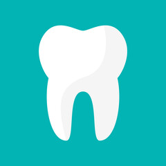 healthy tooth vector icon. dental logo design illustration