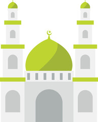 mosque icon illustration suitable for template and design needs