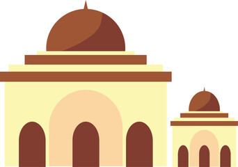 mosque icon illustration suitable for template and design needs