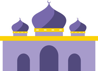 mosque icon illustration suitable for template and design needs