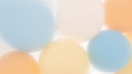 Soft Pastel Balloons A Dreamy Abstract Background