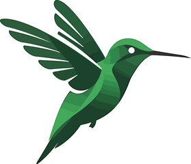 Obraz premium Minimalist Hummingbird in Flight