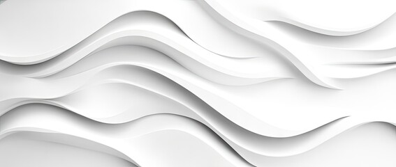 Fototapeta premium Abstract white wave patterns create a serene and modern aesthetic. ideal for backgrounds in digital media. presentations. and artistic projects