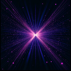 Light effects art on a black background