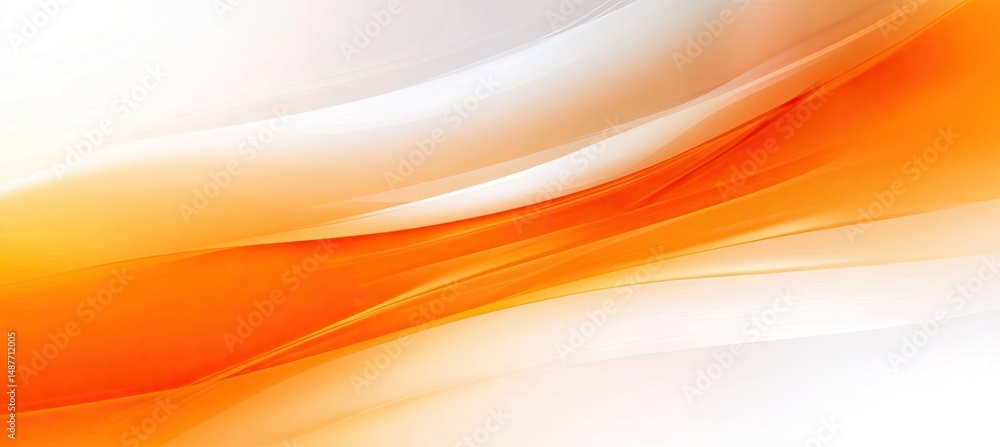 Aufkleber abstract landscape with flowing orange and peach waves. creating a serene atmosphere. ideal for back