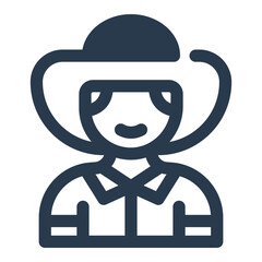 Caipira Boy Wearing Traditional Straw Hat