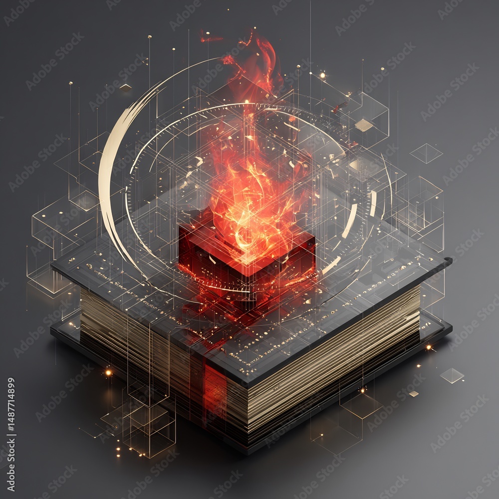 Poster Conceptual representation of knowledge burning within a structured digital framework