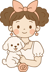 소녀와강아지