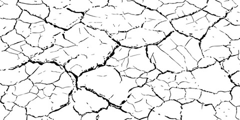 Closeup of dry fissure ground. White dried and cracked ground earth background.Gray crack on earth texture. erosion.	