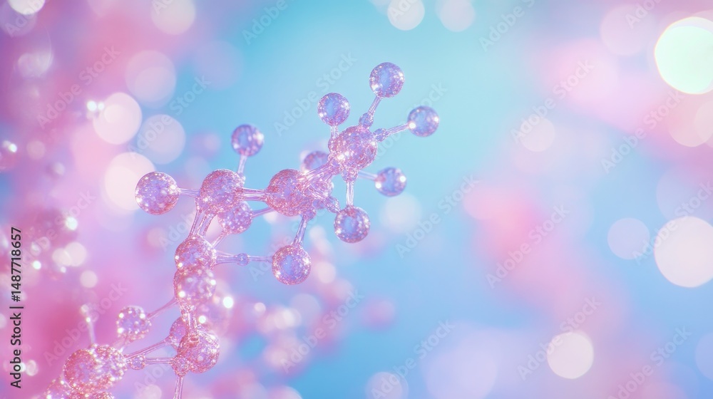 Poster close-up of vibrant. textured coral-like structures illuminated by soft. colorful lighting. creating