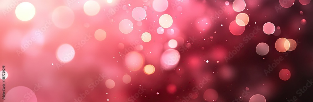Poster a vibrant abstract background featuring a blend of soft pink and orange bokeh lights. creating a dre