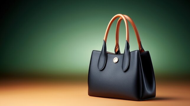 the picture showcases a sleek and sophisticated black handbag accessory, exuding timeless elegance with its minimalist design and high quality craftsmanship.
