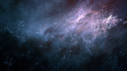 Obraz premium Abstract cosmic nebula in space with swirling clouds of dust and brilliant star clusters