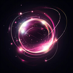 Obraz premium Light effects art on a black background 