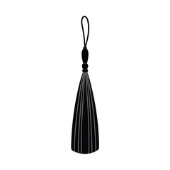 tassel design black vector silhouette