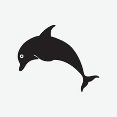 Fototapeta premium High-Quality Dolphin Silhouette Vectors | Elegant and Artistic Dolphin Silhouettes