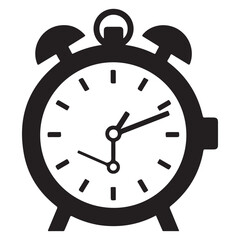 Stop watch timer flat icon vector illustration, Chronometer pictogram, alarm clock icon
