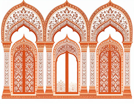 Intricately carved toranas (archways) decorating Buddhist temples in Sri Lanka