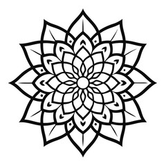 Symmetrical Flower Mandala