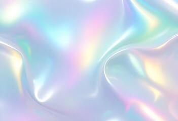 Soft Pastel Holographic Foil Abstract Background with Iridescent Light