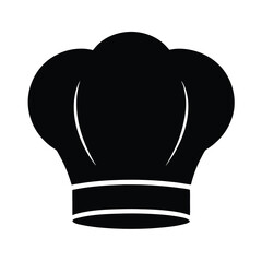 chef cap outline black vector