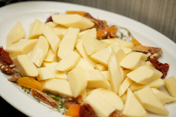pasta with cheese and mushrooms