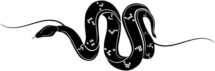 snake line art for world snake day