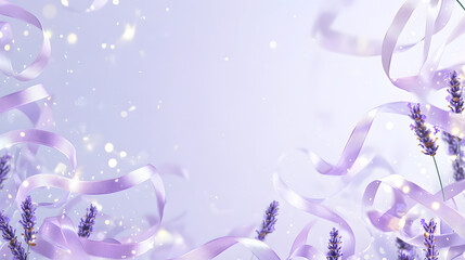 Celebration of lavender pastel background digital artwork festive atmosphere aesthetic view halfstock concept