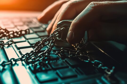 Scam and fraud security warning concept with digital phishing threat, online alert, and internet risk protection in 3D design