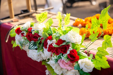 Floral table decorations