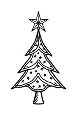 christmas tree vector