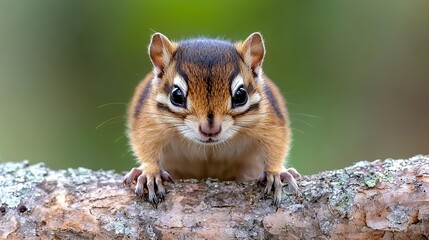 Chipmunk on Branch